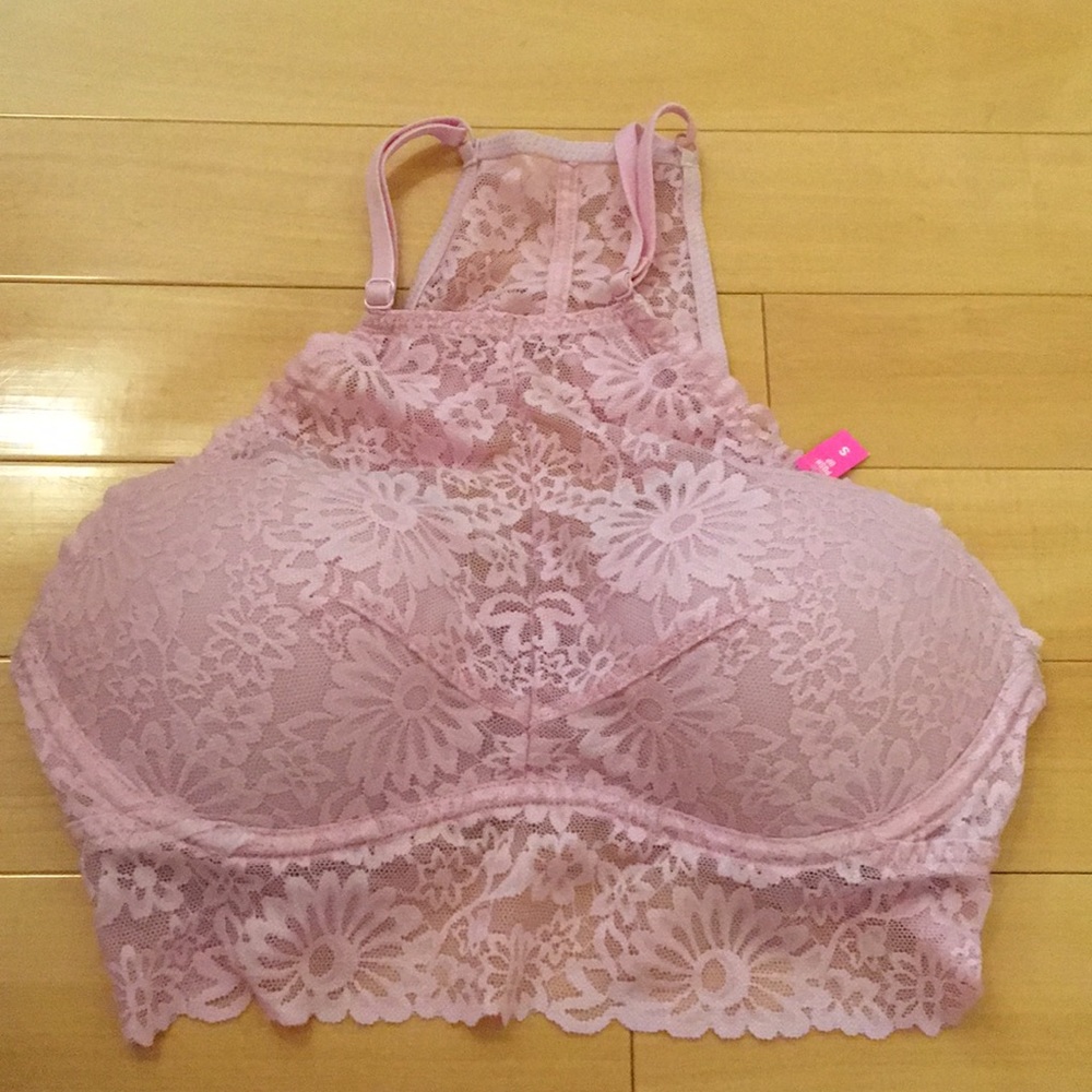 Light pink high neck bralette
